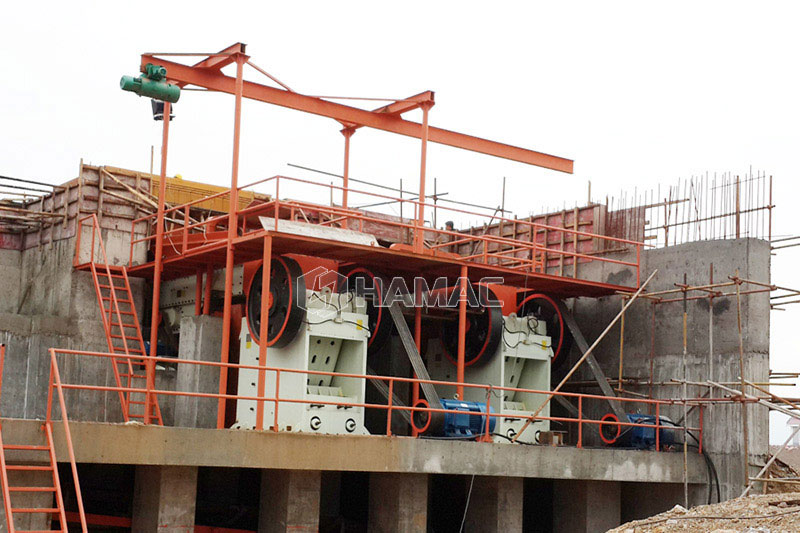 construction-site-of-jaw-crusher-for-sale-in-HAMAC